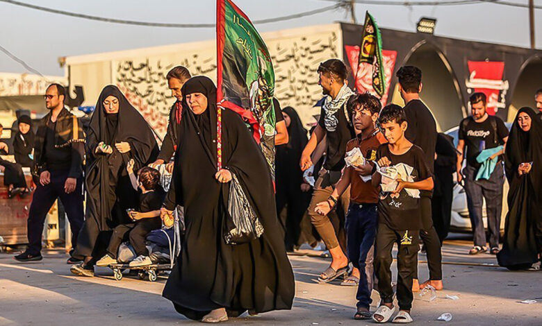 راهپیمایی اربعین - پیاده روی اربعین - زائران اربعین