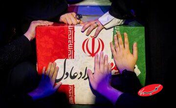 اولین تصاویری از پیکر همسر شهید رهبر انقلاب/ گریههای حدادعادل در وداع با دخترش/ مراسم کجا برگزار شد؟