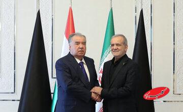 پزشکیان: ایران خانه دوم مردم تاجیکستان است/ امامعلی رحمان: روابط ایران و تاجیکستان باید گسترش پیدا کند