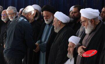 تصاویری از گفتگوی پزشکیان و آملی لاریجانی با فرزند ارشد رهبر شهید انقلاب