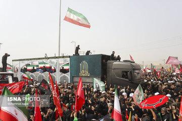 پایان مراسم تشییع رهبر شهید در قم/ فردا تشییع در کشور عراق انجام می شود