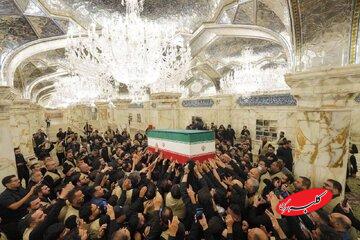 این شخصیت مهم عراقی در تشییع رهبر شهید ادای احترام کرد +تصویر