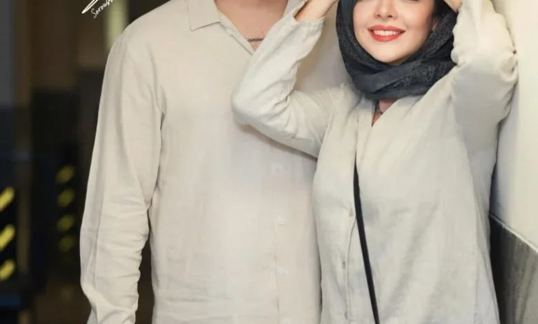 المیرا دهقانی و همسرش