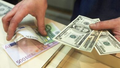 قیمت دلار و یورو امروز چهارشنبه ۱۴ مرداد ماه