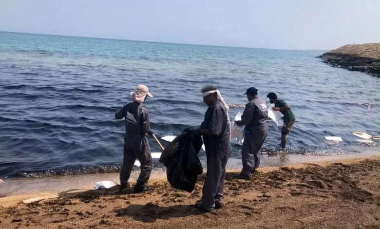 آلودگی نفتی سواحل قشم