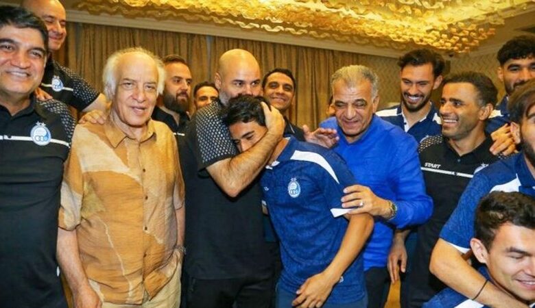 حرکت جالب حردانی روی صورت سهراب در عراق + عکس