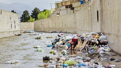 زباله رودخانه