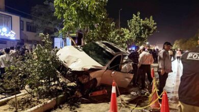 تصادف بلوار وکیل آباد مشهد