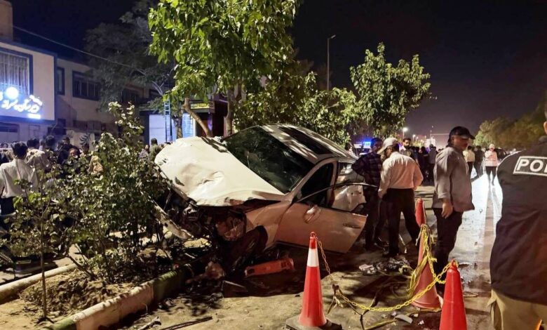 تصادف بلوار وکیل آباد مشهد