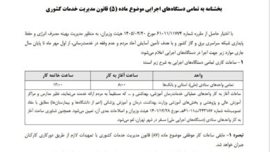 ساعت کاری